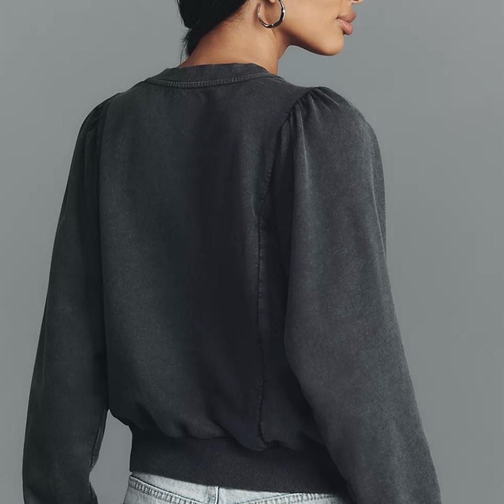 Anthropologie Black Sweatshirt - Picture 2 of 8